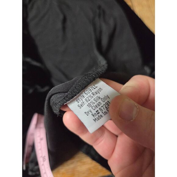 Johnny Was 4 Love and Liberty Black Velvet Duster Cardigan Open Front sz XS - Picture 3 of 4